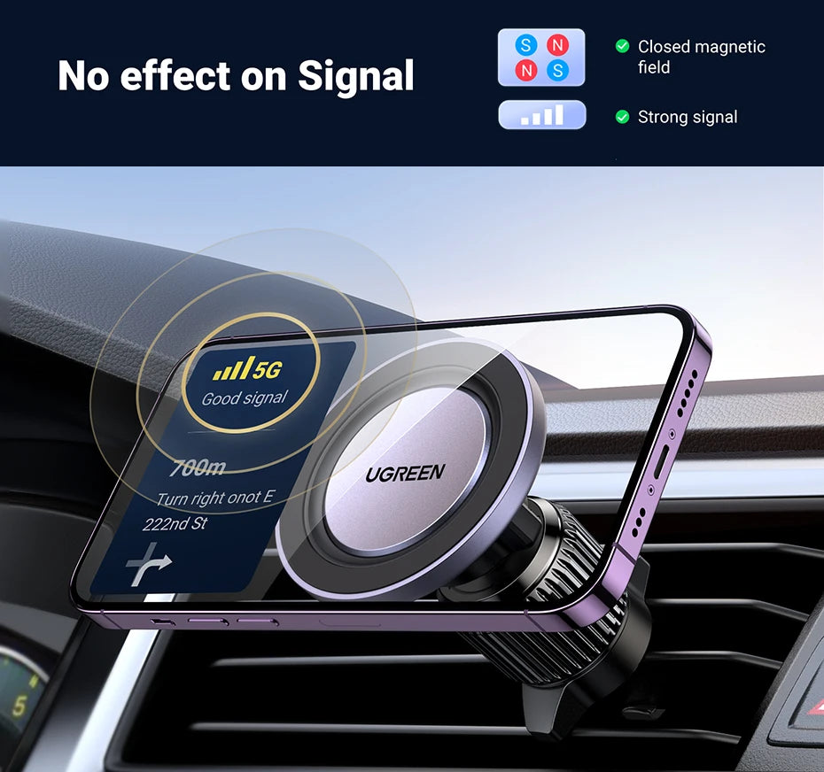 UGREEN Magnetic Car Phone Holder Air Vent Car Phone Stand For Magsafe iPhone 16 15 14 ProMax Xiaomi Samsung Strong Magnet Holder