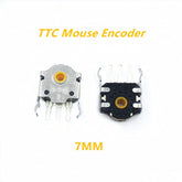 2Pcs Original TTC Mouse Encoder Highly Accurate 7mm-14mm yellow Core Solve sensei TEN RIVAL 300 310 g102 304 G703 wheel problem