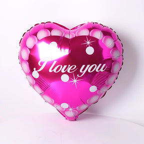 10pcs 18inch Valentines Helium Balloons I Love You Heart Shaped Foil Balloon Romantic Wedding Valentine's Day  Party Decorations