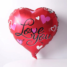 10pcs 18inch Valentines Helium Balloons I Love You Heart Shaped Foil Balloon Romantic Wedding Valentine's Day  Party Decorations