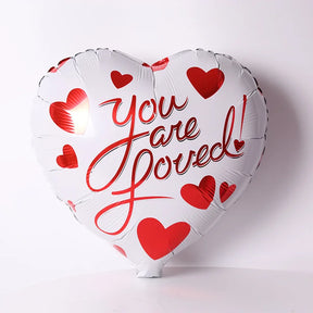 10pcs 18inch Valentines Helium Balloons I Love You Heart Shaped Foil Balloon Romantic Wedding Valentine's Day  Party Decorations