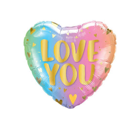 10pcs 18inch Valentines Helium Balloons I Love You Heart Shaped Foil Balloon Romantic Wedding Valentine's Day  Party Decorations