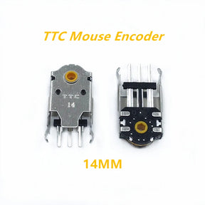 2Pcs Original TTC Mouse Encoder Highly Accurate 7mm-14mm yellow Core Solve sensei TEN RIVAL 300 310 g102 304 G703 wheel problem