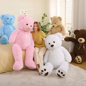 Giant 5 Feet Teddy Bear Stuffed Animal, Soft and Huggable Valentines Day Teddy Bear Plush for Girlfriend and Boyfriend