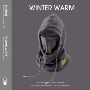 Winter Warm Hat with Mask and Neck Warmer 3-in-1 Windproof Balaclava forMen and Women Masked hat Cycling Cold Weather Protection