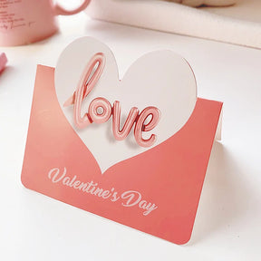 10pcs Cards Valentines Day Gift Love Postcard Wedding Invitation Greeting Cards Anniversary for Her Valentines Day Gift Card