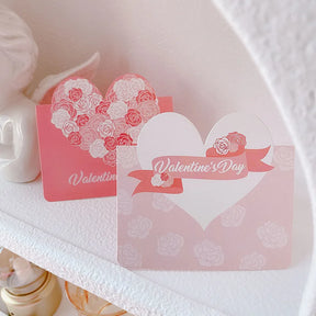 10pcs Cards Valentines Day Gift Love Postcard Wedding Invitation Greeting Cards Anniversary for Her Valentines Day Gift Card