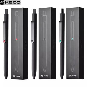 Kawaii Kaco Press Gel Pen School Stationery 0.5mm Quick Dry Black ink Signature Pens 800 Meter Fluent Writing for Office