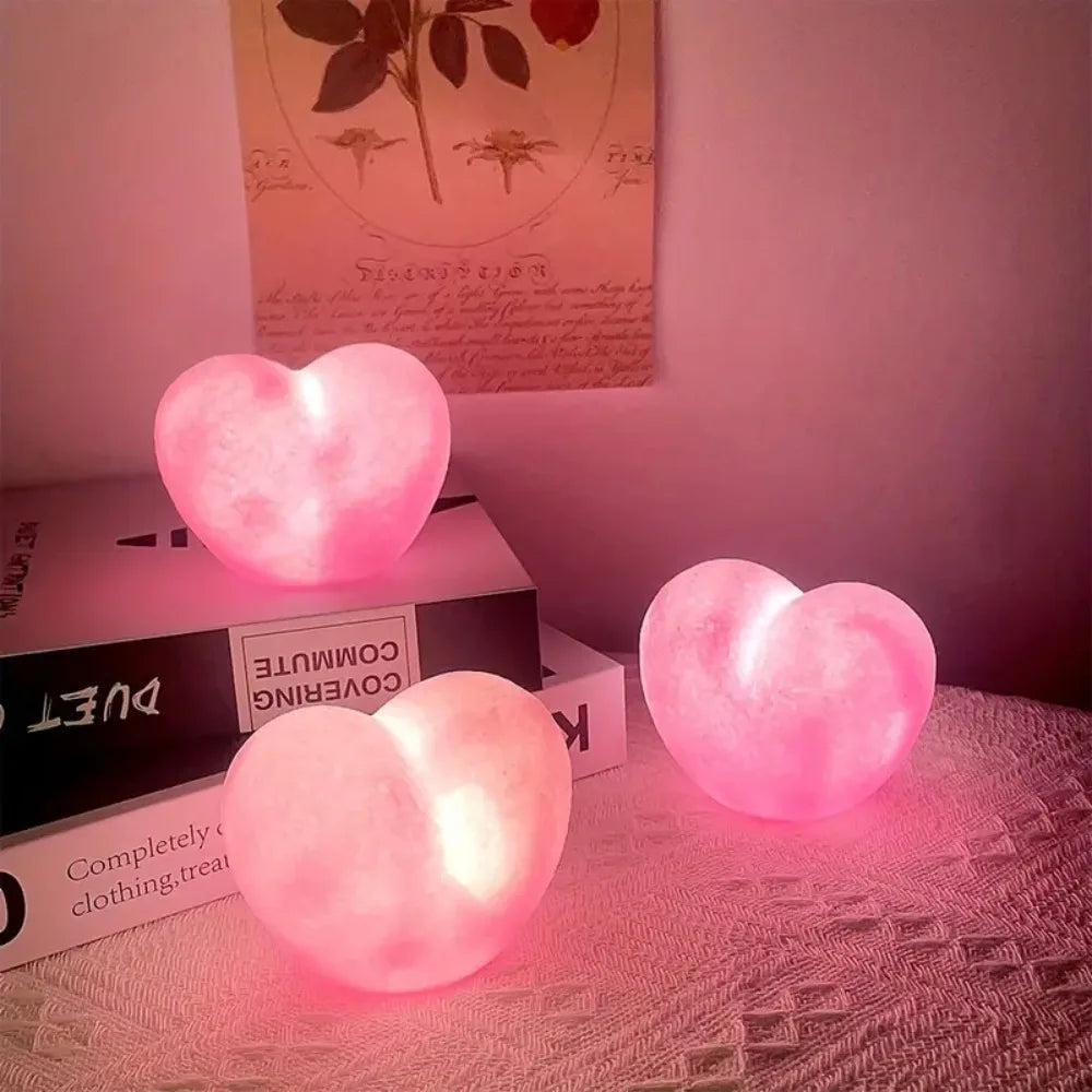 Romantic 3D Love-Heart Shape Lamps Funny Unique Ambient Light DIY Atmosphere Decoration Valentine's Day Table Ornaments Fashion