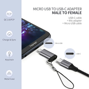 UGREEN USB Type-C Adapter Type C To Micro USB Female To Male Converters For Xiaomi Samsung Charger Data Cable USBC USB C Adapter