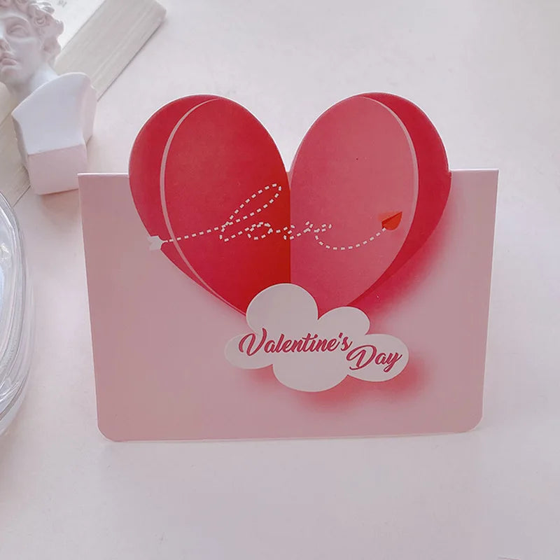 10pcs Cards Valentines Day Gift Love Postcard Wedding Invitation Greeting Cards Anniversary for Her Valentines Day Gift Card