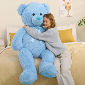 Giant 5 Feet Teddy Bear Stuffed Animal, Soft and Huggable Valentines Day Teddy Bear Plush for Girlfriend and Boyfriend