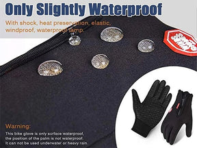 Winter Gloves For Men Waterproof Windproof Cold Gloves Snowboard Motorcycle Riding Driving Warm Touchscreen Zipper Glove