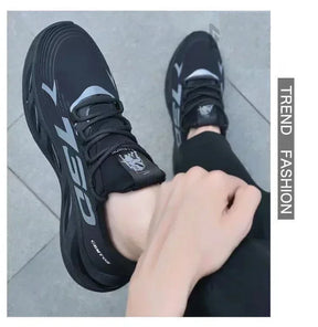 Men's casual light mesh sports shoes summer breathable cool running shoes fashion soft sole comfortable non slip male's sneakers