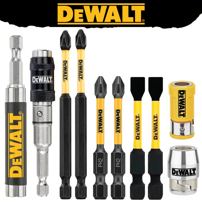 DEWALT Tool Attachments Set Drill Bit PH2/SL8 57MM 89MM Magnetic Ring Sleeve Extension Rod DWASLVMF2 DT70547T  DT7505 DW2054